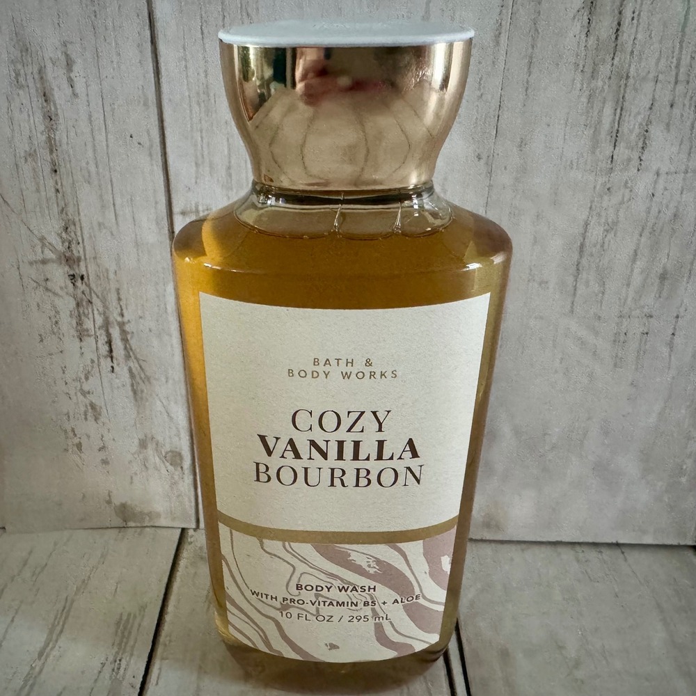 Bath & Body Works Cozy Vanilla Bourbon Body Wash 10 fl oz Shower Gel